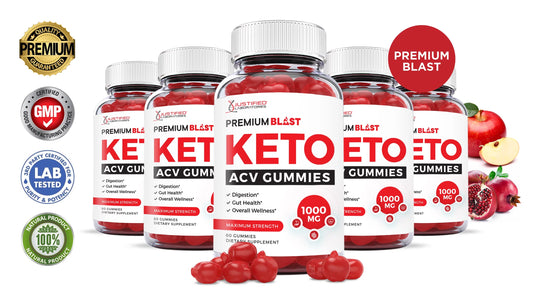 (5 Pack) Premium Blast Keto ACV Gummies 1000MG Dietary Supplement 300 Gummys