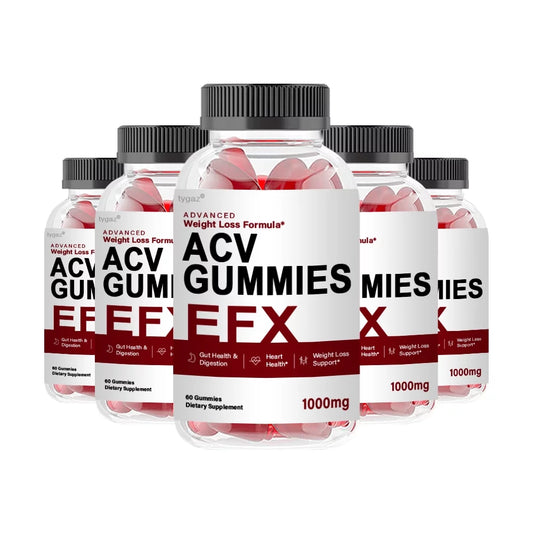 (5 Pack) EFX Gummies, EFX ACV Gummies Advanced Weight Loss Formula